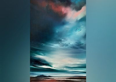 Saiyan Sky 60cm x 120cm oil on wood - £2145 +vat